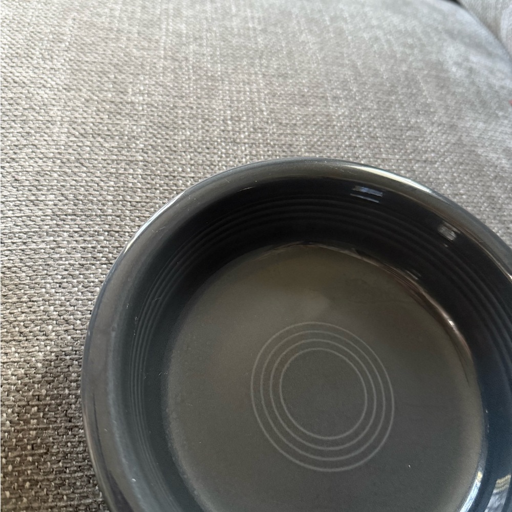Retired slate grey fiesta ware cereal / pasta bowls - Picture 4 of 5